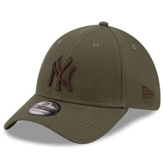 New Era New York Yankees League Essential 39THIRTY Stretch Fit Cap  dunkelgrün | Omidis.de