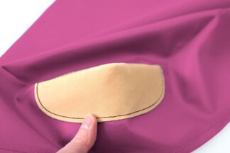 Ersatzbezug für Weichbodenmatte pink mit Lederecken - 200 x 200 x 25 cm
