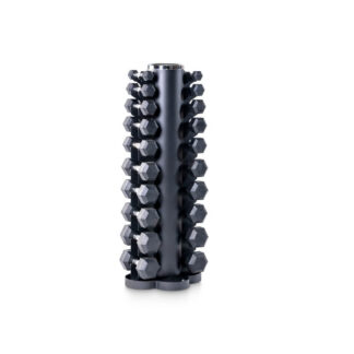 Hexagon Hantelsatz PVC 1-10 kg inklusive Ablage - BMS Fitness