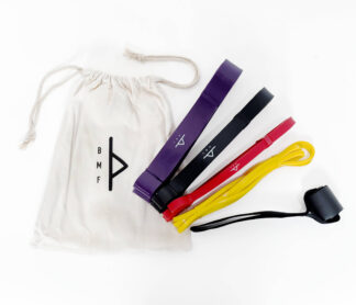 Rubber Resistance Bands Set - BMF BodyMindFit circular fitness tools
