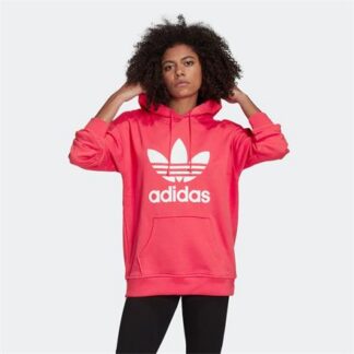 adidas Originals Adicolor Trefoil Damen Hoodie pink/weiß | Omidis.de