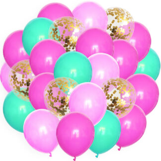 Luftballons 25 Stk. Pink/Türkis
| ROB’S BALLOONS