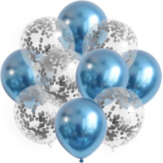 Luftballons 10 Stk. Blau/Silber
| ROB’S BALLOONS