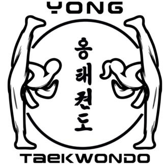 Yong Taekwondo Logo Bestickung an 3 Positionen