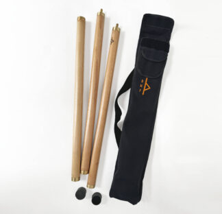 Three section 2/4/6ft Staff & Stretching Stick – oak - BMF BodyMindFit circular fitness tools