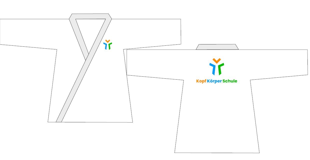 Kampfsport Anzug "Kopf Körper Schule", weiß, Gr. 140 - Image 8