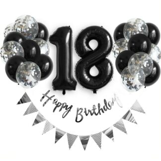Luftballon Set Zahl Schwarz/Silber
| ROB’S BALLOONS