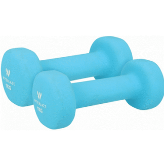 Neoprenhantel 2 x 1,0kg hellblau