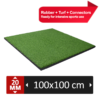 “FitUltra TURF”-100x100x2cm schwarz – Bodenschutzmatte inkl. 4 Verbinder - Image 2