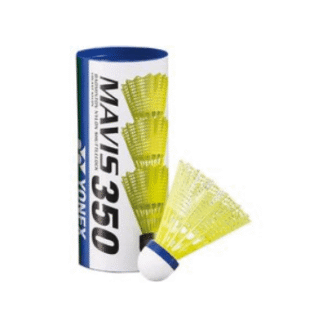Mavis 350 Badmintonbälle 3er Set gelb